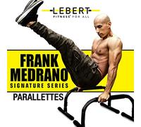 Lebert Parallettes Matte Black, Dip Bars Calisthenics & Dip Bars, Push-Up Stand Bar, Dip Station for Bodyweight Training, Push-Up Handles for Strength Training, Core Training & Pull Up and Dip