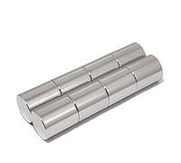 LeBigMag® Extremely strong neodymium cylinder, diameter 1.2 cm, 1.5 cm high, office bar magnets, office magnets, power magnets for whiteboard, magnetic board