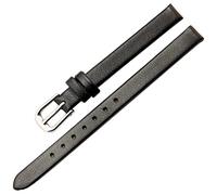LEBINA Soft Leather Watch Band Ladies Watch Strap 6mm 8mm 10mm 12mm Bracelet Ladies Small Leather Watch Strap, Black, 6mm