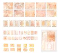 LEBKFT 100 Sheets Vintage Scrapbook Paper Kit, Retro Journaling Supplies Kit with Washi Paper Sticker for DIY Card Crafting Supplies Scrapbooking Stickers Collage Art Papers Mixed Media (Type D)