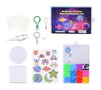 LEBKFT 1200pcs Fuse Beads Kit for Kids, 5mm Iron Beads with Pegboards Tweezers and Ironing Papers and Accessories Home School Arts Birthday Gifts Creative DIY Craft Set for Ages 5+ Boys and Girls