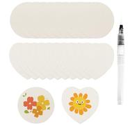 LEBKFT 20 PCS Magic Foam Texture Paper for 3D Puffy Art, DIY Painting Kit and Precut Wood Pulp Cotton Cards Water-Swellable Sensory Play Classroom Craft Activities Creative Gifts