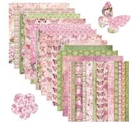 LEBKFT 24 Sheets Scrapbook Paper, 15×15cm Patterned Papers & Decoupage Papers Sheets Cardstock Pads for Scrapbooking DIY Craft Paper Projects Handmade Card Supplies & Gift Wrapping (Angel)