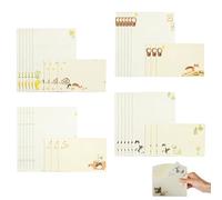 LEBKFT Cute Cat Writing Paper and Envelopes Set, 36 Pcs A5 Letter Writing Set with Lined Paper Perfect for Greeting Cards Invitations Love Letters and Thank You Cards