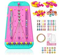 LEBKFT Friendship Bracelet Making Kit for Kids Ages 6-12, DIY Craft Kit with Loom Bands and Supplies Creative Arts and Crafts Gift for Girls Age 7-12 Ideal Birthday Present for 6-12 Year Old Girls