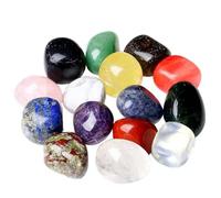 LEBKFT Polished Healing Crystals Gemstones Set, Coloured Tumbled Bulk Stones for Meditation Balancing Decorative Rocks Natural Crystal Set for Anxiety Stress Relief Collectors 0.22lb (Multicolour)