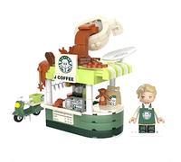 LEBOCADO Coffee House Building Blocks Set, Cafe Shop Model Building Bricks Toy Gift for Adults Kids, STEM Building Bricks Set for Girls Gift, Street View Compatible with Lego(433PCS)