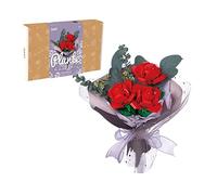 LEBOCADO Flowers Bouquet Building Set, Rose Bouquet Building Blocks Botanical Collection Home Décor Accessories, Creative Gift for Kids Valentines Mother's Day