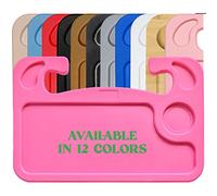 lebogner Steering Wheel Tray, Car Food Trays for Eating, Laptop, Tablet, iPad Or Notebook, Hook On Auto Steering Wheel Desk Table, Fits Most Vehicles Steering Wheels, Travel Car Accessories, Pink