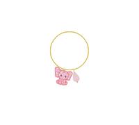Lebole Maison The Shape Pink Elephant Bangle Bracelet