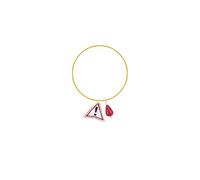 Lebole Maison The Shape Ruby Danger Bangle Bracelet