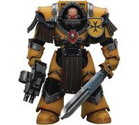 LEBOO JOYTOY Warhammer 40k Imperial Fists Legion Cataphractii Terminator Squad Legion Cataphractii Sergeant with Power Sword 12cm Collectible Model Toy