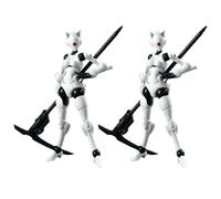 LEBOO Sheik Mainland 3MIN-A Model Kit, 1/18 Action Figure, 2pcs/4" Female Swift Warrior - White, Assembly Required, Age 15+