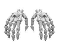 LEBOO Sheik Mainland 3MIN Plan-1/60 Model Kit,2Pcs White Hands Highly Posable Collectible Action Figure Ages 15+