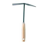 Leborgne, Small Green Wooden Pein and Tongue Hoe - Ideal for Weeding and Plant Care - Practical Size for Comfortable and Effective Use