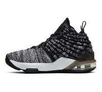 Lebron 17 Flyknit Oreo GS UK 3 EUR 35.5 Black White BQ5594 002