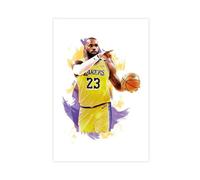 Lebron James - Basketball Player Poster Canvas Poster Bedroom Decor Sports Landscape Office Room Decor Gift Unframe-style 12x18inch(30x45cm)