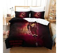 LeBron James Duvet Cover Set with Pillowcase Duvet Quilt Cover 3D Bedding Set for Kids Boys Girls Teens Microfiber Comforter Cover Hidden Zipper Single（140x200cm）