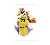Lebron James - Football Player Poster Canvas Poster Bedroom Decor Sports Landscape Office Room Decor Gift Unframe-style 08x12inch(20x30cm)