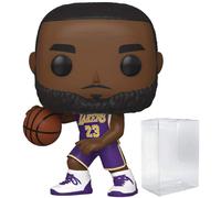 Lebron James LA Lakers Purple Jersey POP! Sports NBA Action Figure (Bundled with Pop Protector to Protect Display Box)