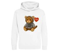 Lebron James Leopard Logo Kids Hoodie - White / S Men