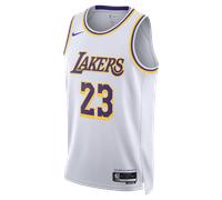 LeBron James Los Angeles Lakers 2022/23 Association Edition Men's Nike Dri-FIT NBA Swingman Jersey - White - Polyester 3XL