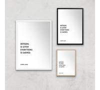 Lebron James Quote Giclee Art Print - A4 - White Frame