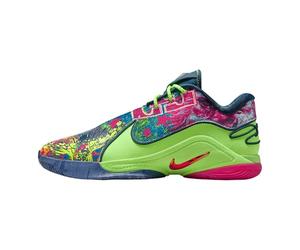Lebron XXII Crown Jewel Basketball Shoes (FZ1094-101, White/Medium Ash/Hot Lava/Volt Glow), Blustery/Ghost Green/Diffused Blue/Fireberry, 7.5 UK