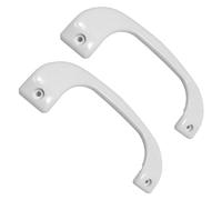 LEC Genuine Fridge Freezer Refrigerator Door Handles (White, Pack of 2)
