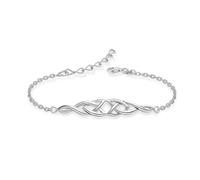 LeCalla 925 Sterling Silver Celtic Bracelets for Women | Trinity Celtic Knot Bracelet | Celtic Infinity Knot Bracelet 7.5 Inches