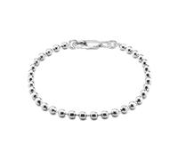 LeCalla 925 Sterling Silver Italian Handmade 4 MM Bead Ball Strand Chain Bracelet for Women 8 Inches