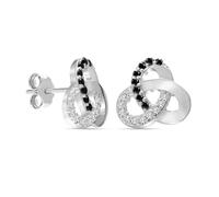 LeCalla 925 Sterling Silver Love-Knot Stud Earrings for Women | Zirconia Infinity Celtic Knot Stud Earring for Women - 10MM