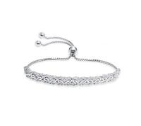 LeCalla 925 Sterling Silver Sliding Bolo Bracelet | 6MM Italian Link Byzantine Chain Bracelets for Women