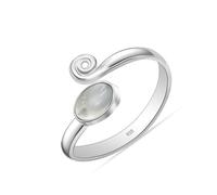 LeCalla 925 Sterling Silver Toe Rings for Women | Minimalist Open Adjustable Handmade Gemstone Toe-Ring | Women's Cuff Toe Ring Summer Beach Foot Jewelry