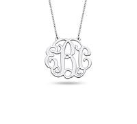 LeCalla Personalized Monogram Necklace With Initials Customized 3 Initial Letters Name Necklaces Gifts for Sister Wife Women