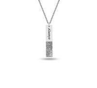 LeCalla Signature Personalized Customized Actual Fingerprint Engraved Memorial Necklace for Women Teen