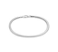 LeCalla Solid 925 Sterling Silver Italian 3 MM Snake-Chain Bracelet for Men 9 Inches