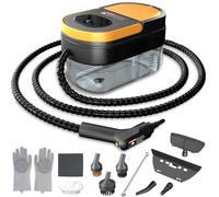 LeCao Handheld Steam Cleaner, 1600ml Capacity High Pressure Steam Cleaner with 11 Accessories, Portable Multi-Purpose Steamer Cleaning Machine for Carpets, Curtains, Sofa, Kitchen, Car