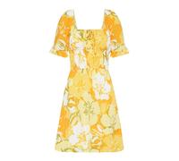 Lecco Floral Print Dress Yellow XS