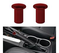 Lecctso 2PCS Aluminium Hand Brake Knob Cover, Car Handbrake Button, E-Brake Handle Cover, Compatible with GT86, FRS, BRZ (Red)