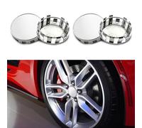 Lecctso 4PCS Wheel Center Caps, Center Caps for Rims, Snap-in Plastic Wheel Center Hub Cap Cover with 2.13 Inch (54mm) Outer Diameter and 1.97 Inch Inner Diameter Universal for Most Cars (Silver)