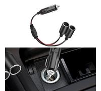 Lecctso Car Cigarette Lighter Splitter, 12V Cigarette Lighter Socket Universal Power Adapter, 2 Way Y Adapter With Dual Power Charger Port, 1 To 2 Cigarette Lighter Extension Cord for Most Car, Truck