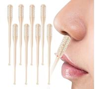 LECDOA 2-in-1 Nasal Hair Cutter, 2025 New Double-Sided Nose Hair Trimmer with Ear Picker for Men and Women, 360° Rotating Nose Hair Removal Tool (8 PCS)