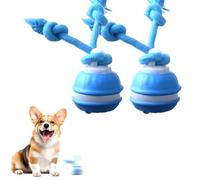 LECDOA Interactive Dog Toys, Smart Touch-Activated Automatic Rolling Ball, USB Rechargeable Bouncing Dog Ball, Suitable for Cats and Small to Medium-Sized Puppies (Blue 2pcs)