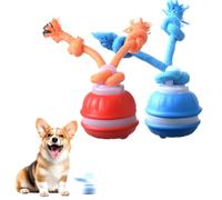 LECDOA Interactive Dog Toys, Smart Touch-Activated Automatic Rolling Ball, USB Rechargeable Bouncing Dog Ball, Suitable for Cats and Small to Medium-Sized Puppies (Blue+Orange)