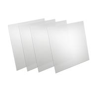 LECEHIVO 4 Pcs Two Way Mirror Glass 12 x 12 x 0.04 Inch 30% Transparent Effect Infinity Acrylic See Through Mirror Sheet for Magic Project