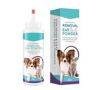 Lecerrot Ear Cleaner, Dog Ear Hair Pulling Powder, Ear Cleaner Drops For Puppy Cat KittenKill EarMites, Dog Ear Cleaner Powder For Hair Removal, Treats Infected Ears InflammationItchiness