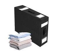 Lecerrot Foldable Cabinet Storage Bags, Foldable Bed Sheet Set Organiser, Foldable Closet Storage with Handle, for Bedding, Clothes, Blankets, Laundry Cupboard Organiser and Storage