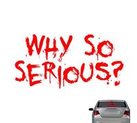 Lecerrot Motorcycle Stickers, Funny Stickers Why So Serious, Car Stickers Halloween Decorations Custom Bumper Stickers Window Stickers
