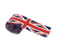 Lecerrot Union Jack Ribbon, Union Jack Trimming Braid, UK Flag Ribbons, Queen's Jubilee Decorations, Crafts, Wrappings, Weddings, Polyester Faille, 6 Yards, Hearts, Modern, Wedding